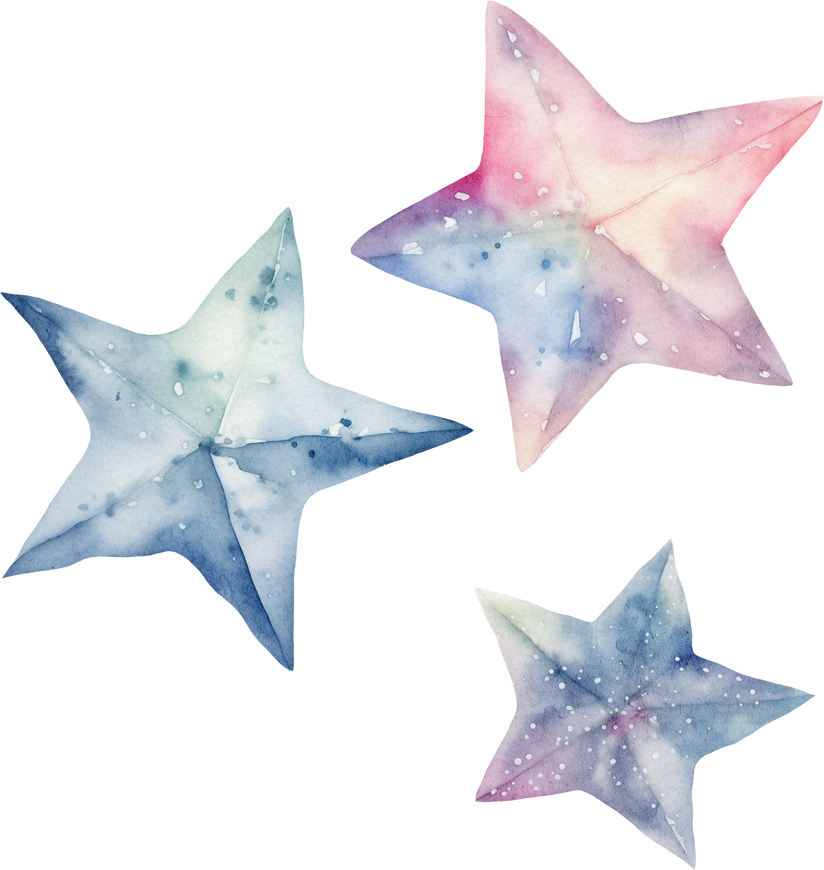 The watercolor stars
