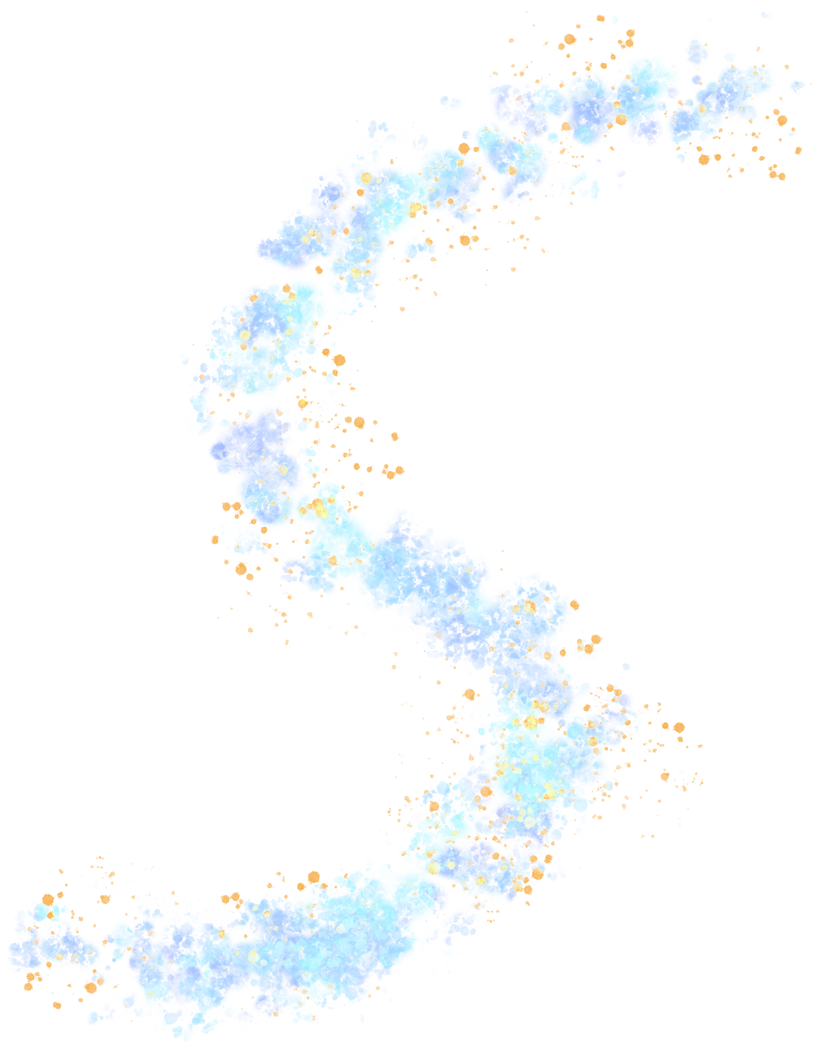 Blue and turquoise galaxy cloud overlay