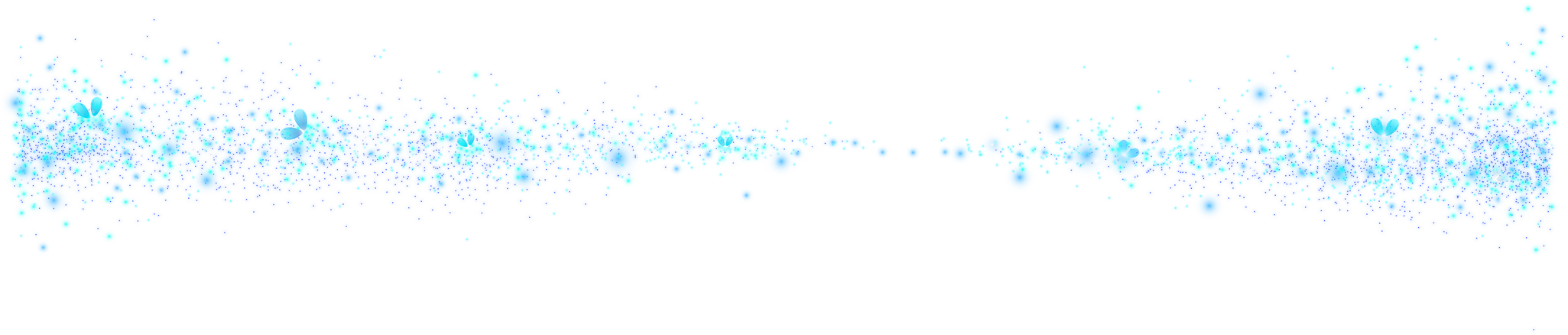 Blue Glitter Blur Overlay